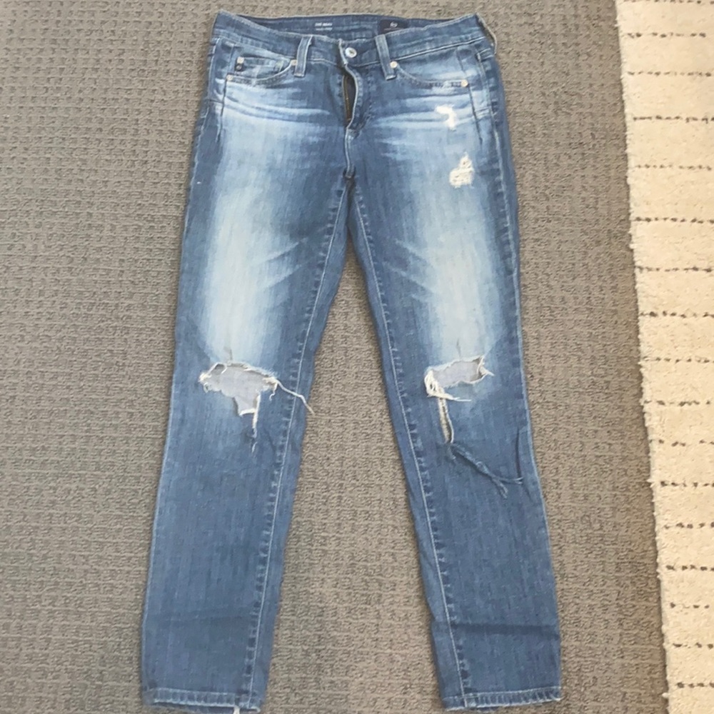 AG boyfriend jeans mid/low rise